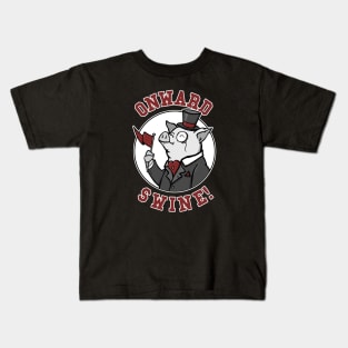 ONWARD SWINE (Fancy GO HOGS) Kids T-Shirt